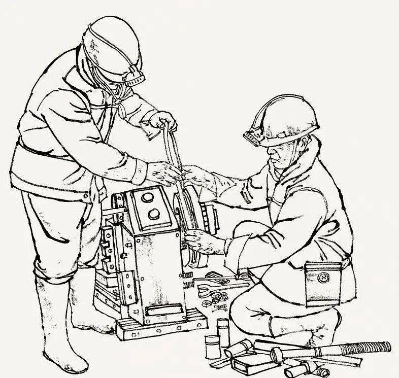 煤礦安全漫畫圖片